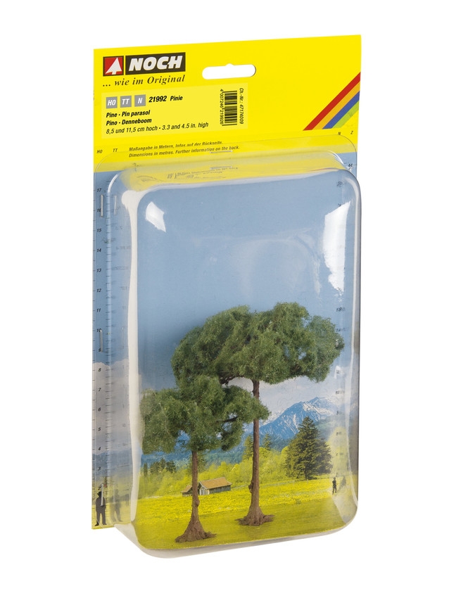 H0/TT/N-2 Pinien, 8,5 und 11,5 cm hoch