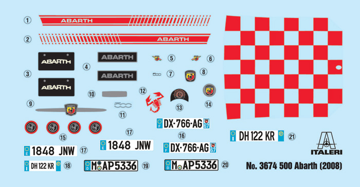 1:24 Fiat 500 Abarth (2008)