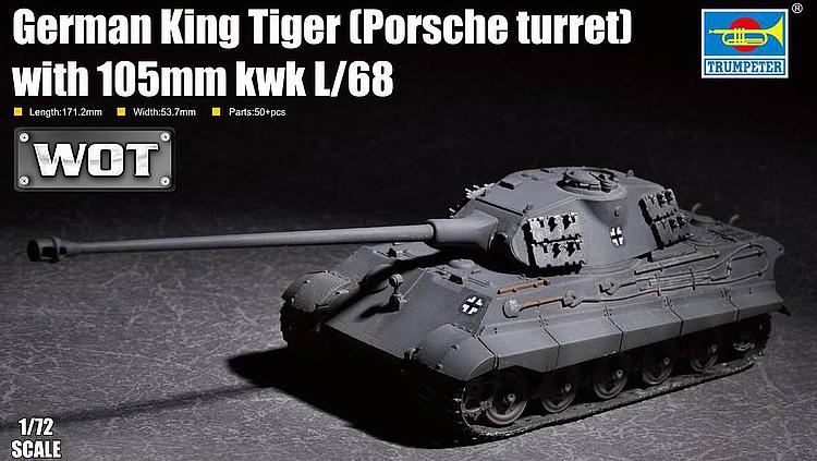 1/72 Königstiger mit 105mm kWHL/68