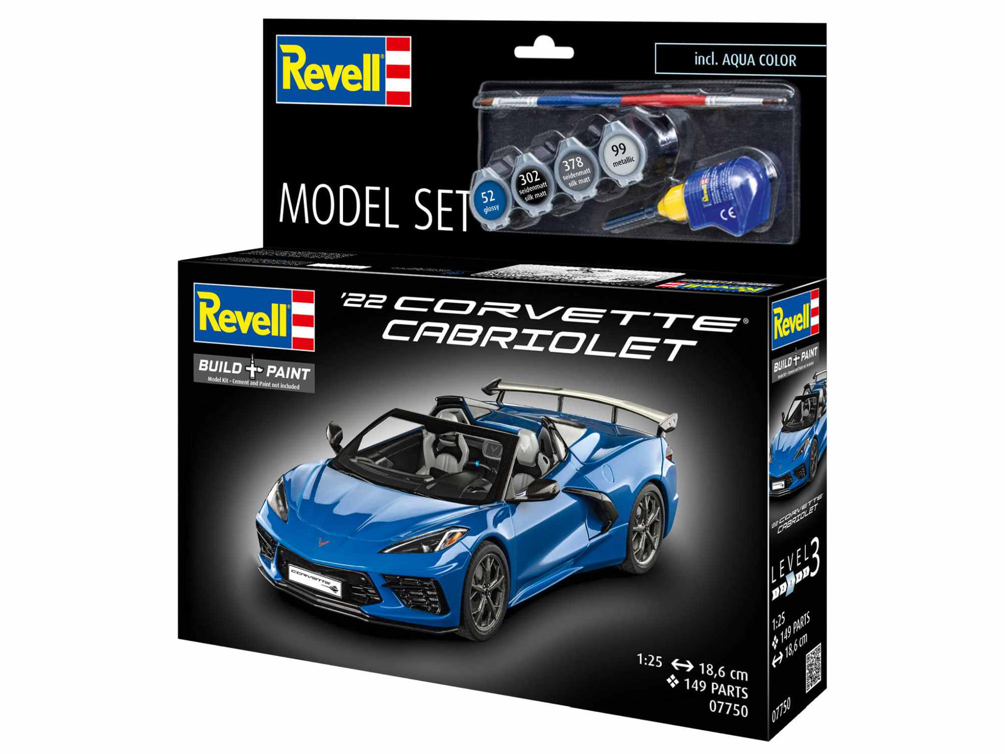 1:25-Model Set Corvette C8 Cabriol