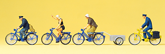 H0-Radfahrer, Fahrradanhänger