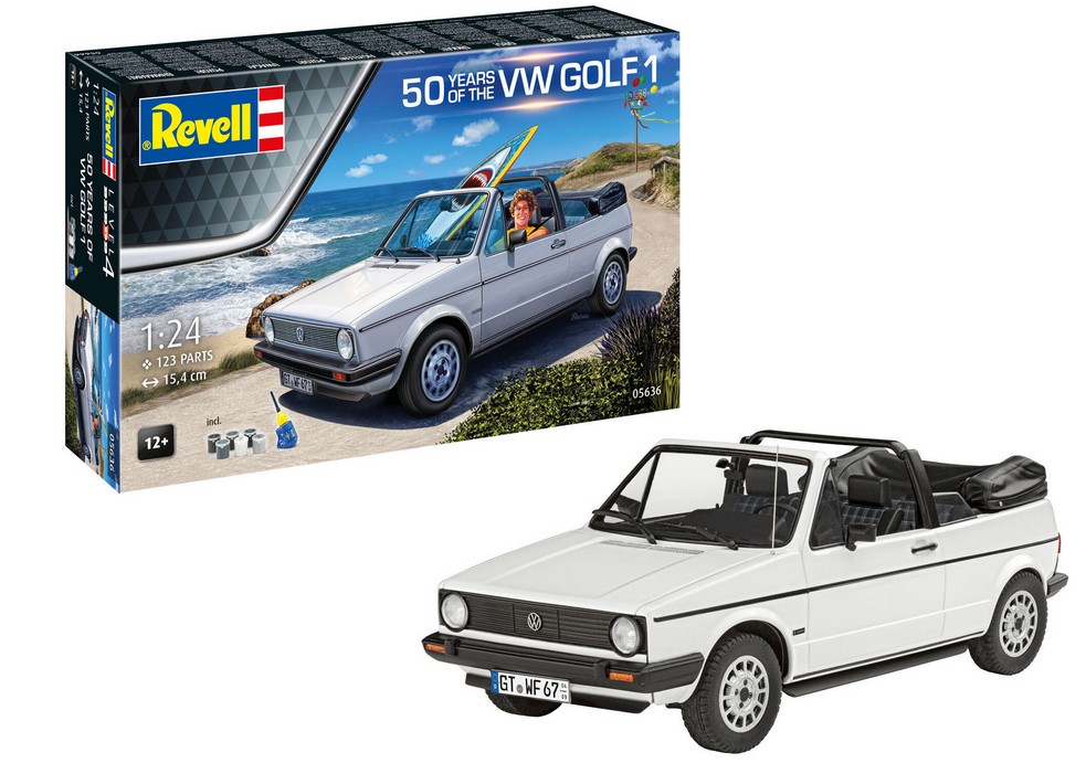 1:24-Geschenkset, 50 J. of the VW Golf 1