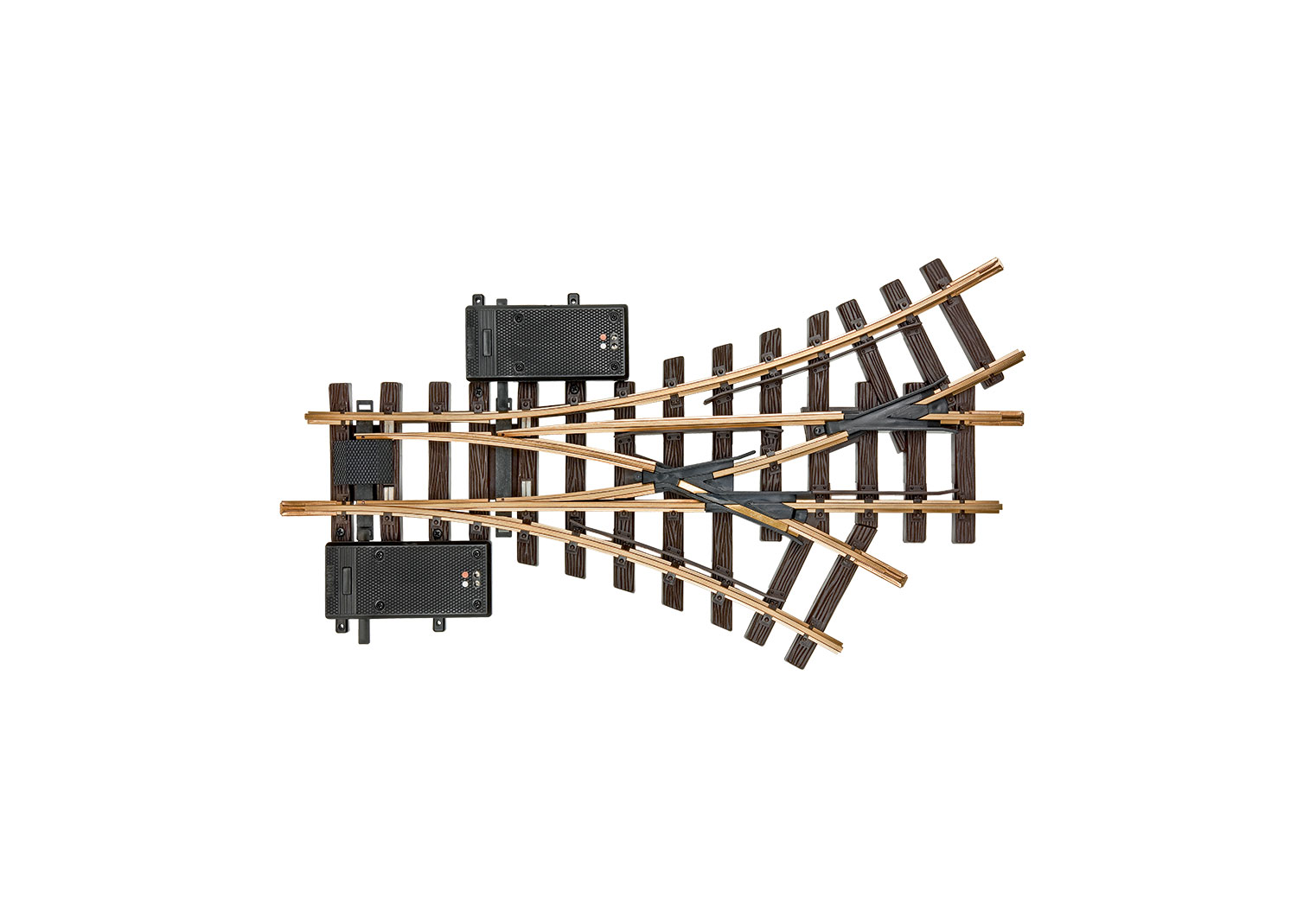 Elektrische Dreiwegweiche, R1, 30°