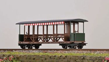 H0e-Personenwagen Decauville, rot
