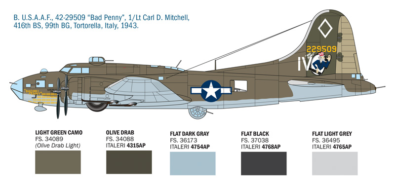 1:72 US B-17F Flying Fortress