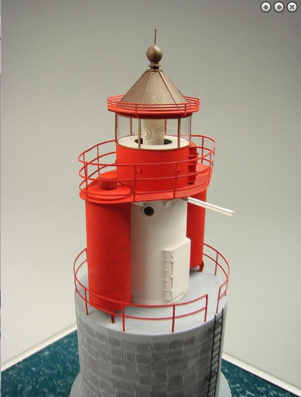 Leuchtturm Vierendehlgrund-Kartonbausatz