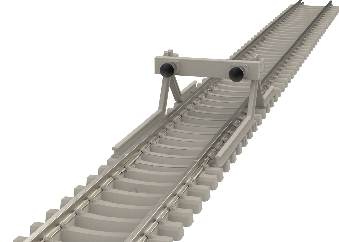 Gerades Gleis mit Betonschwelle 17,2 mm