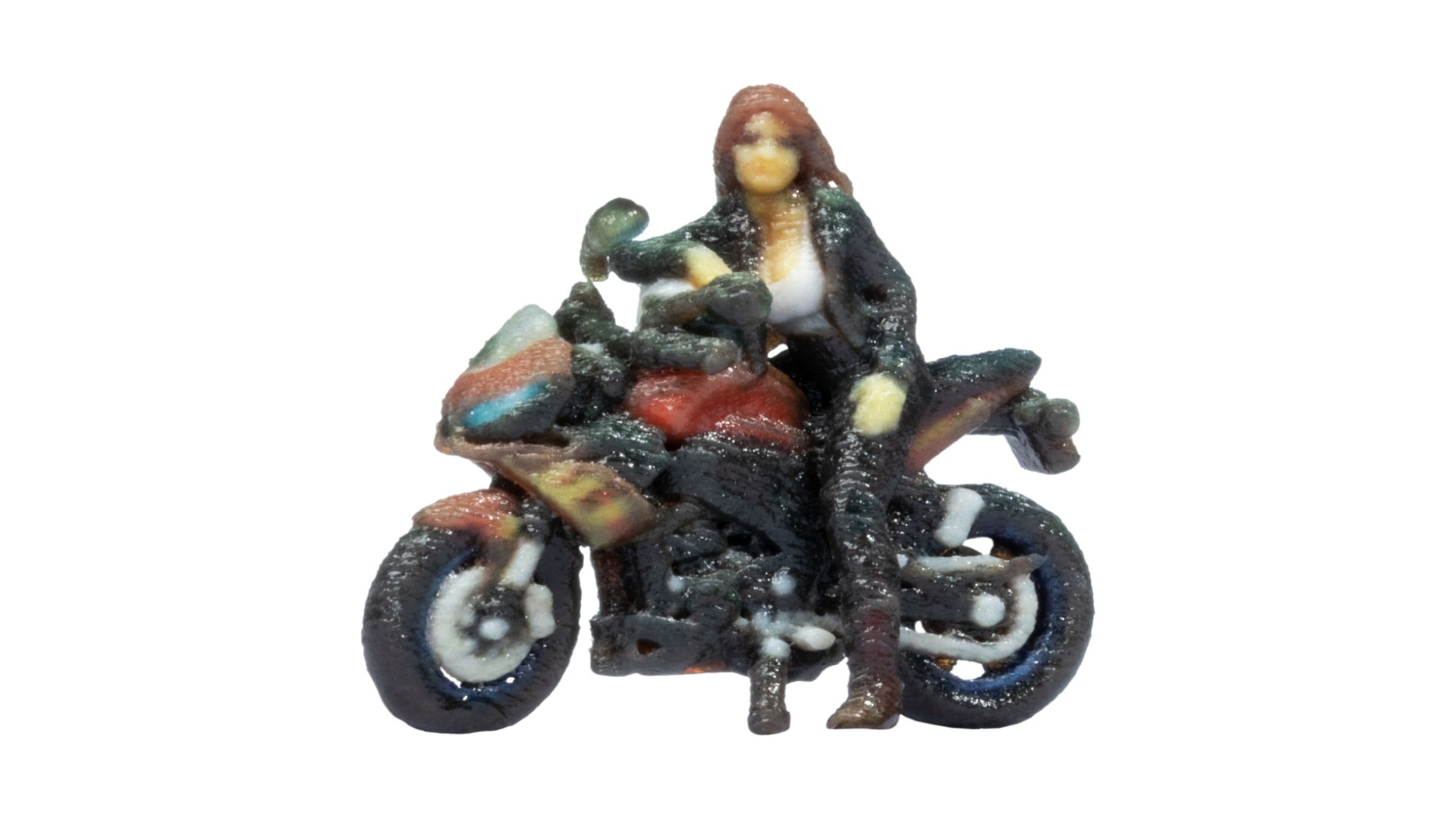 Sportmotorrad, stehend