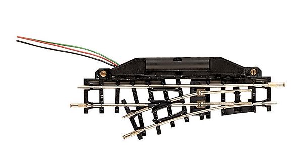 H0e-Elektrische Feldbahnweiche, links