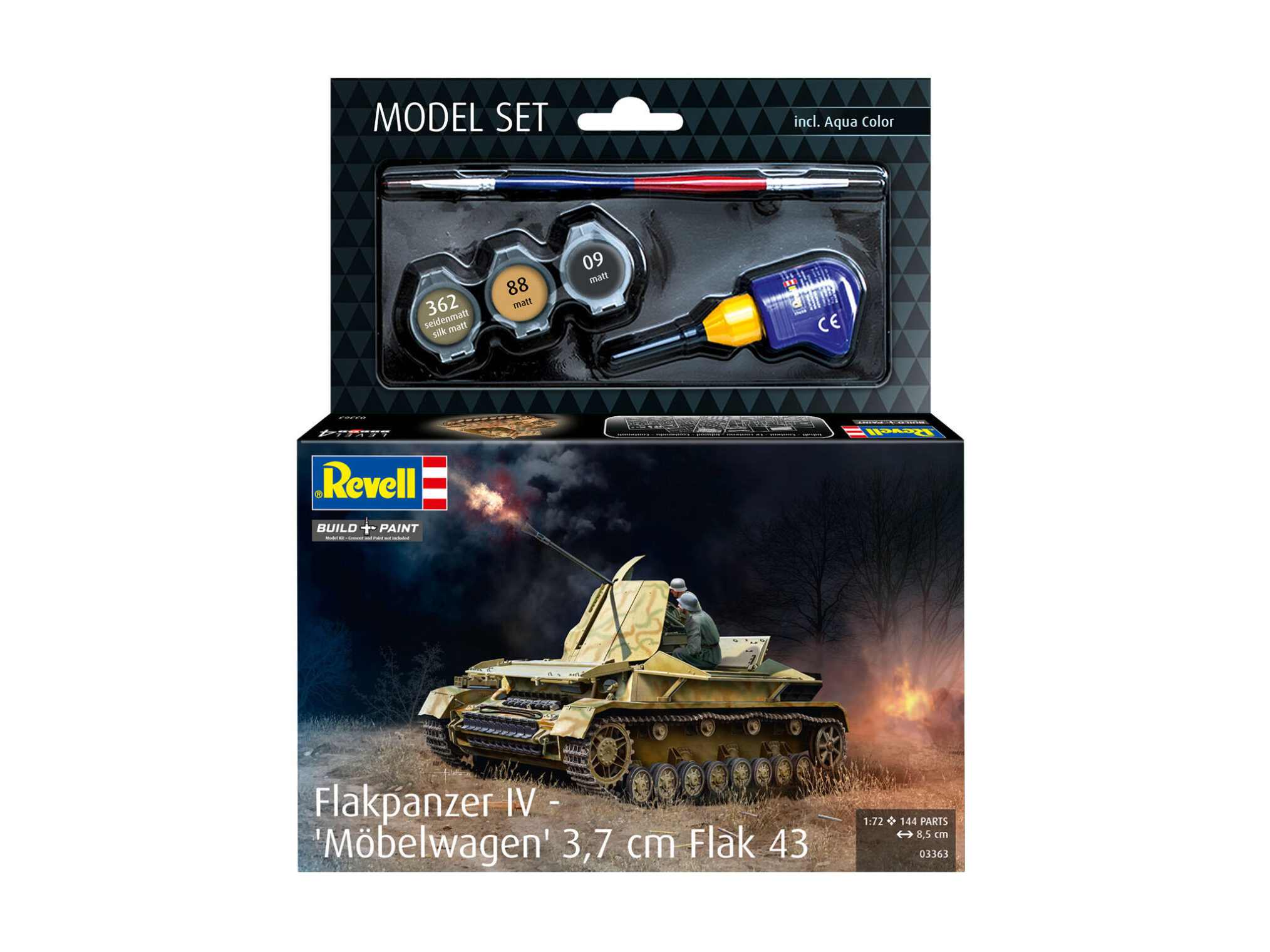 1:72-Model Set Flakpanzer IV, Möbelwagen