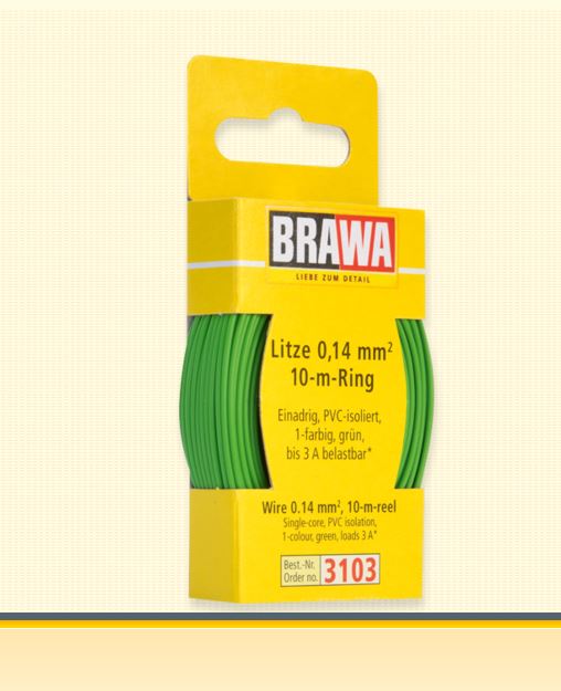 Litze 0,14 mm², 10 m Ring, grün