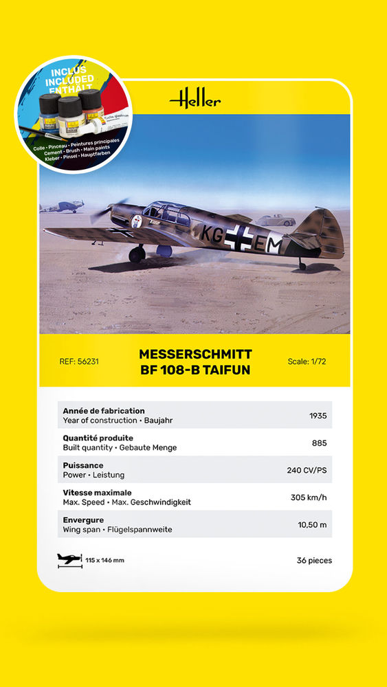 STARTER KIT Messerschmitt Bf Taifun
