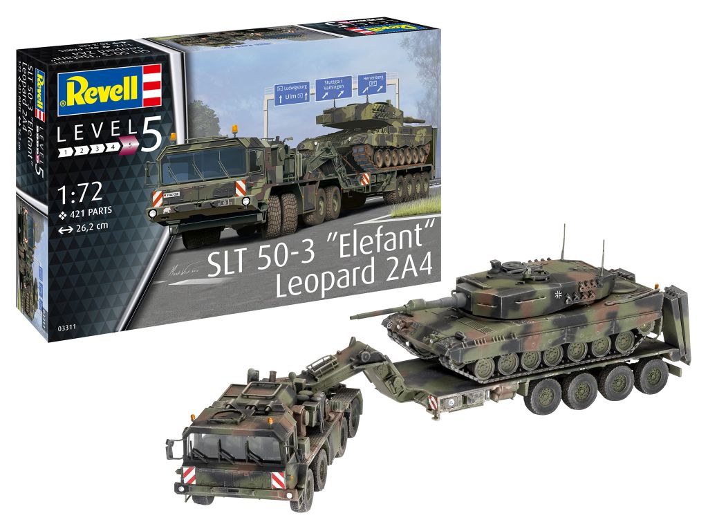 1:72-SLT 50-3 Elefant + Leopard 2A4