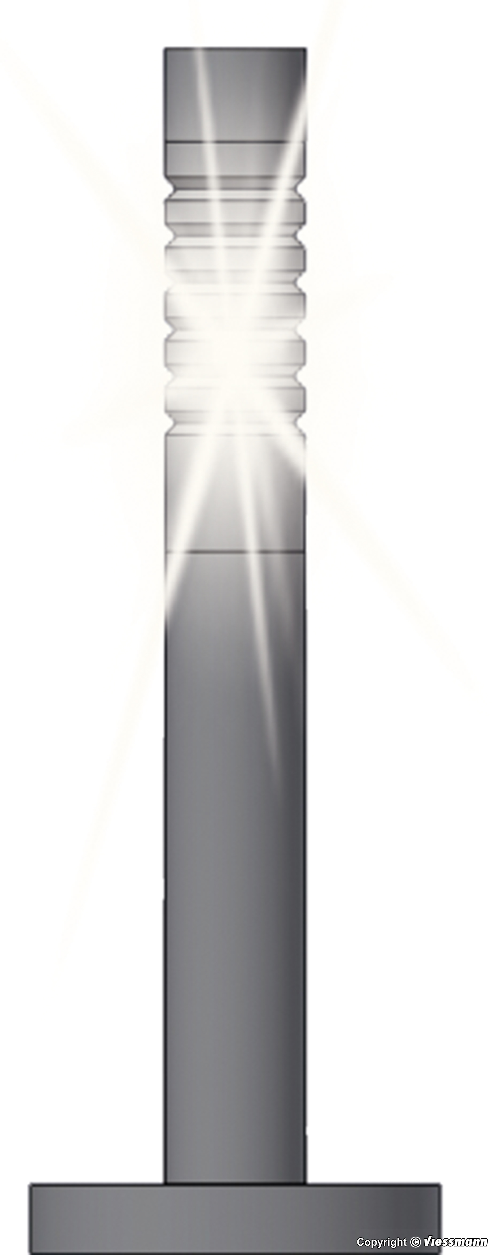 H0-3 Pollerleuchten modern, LED weiß