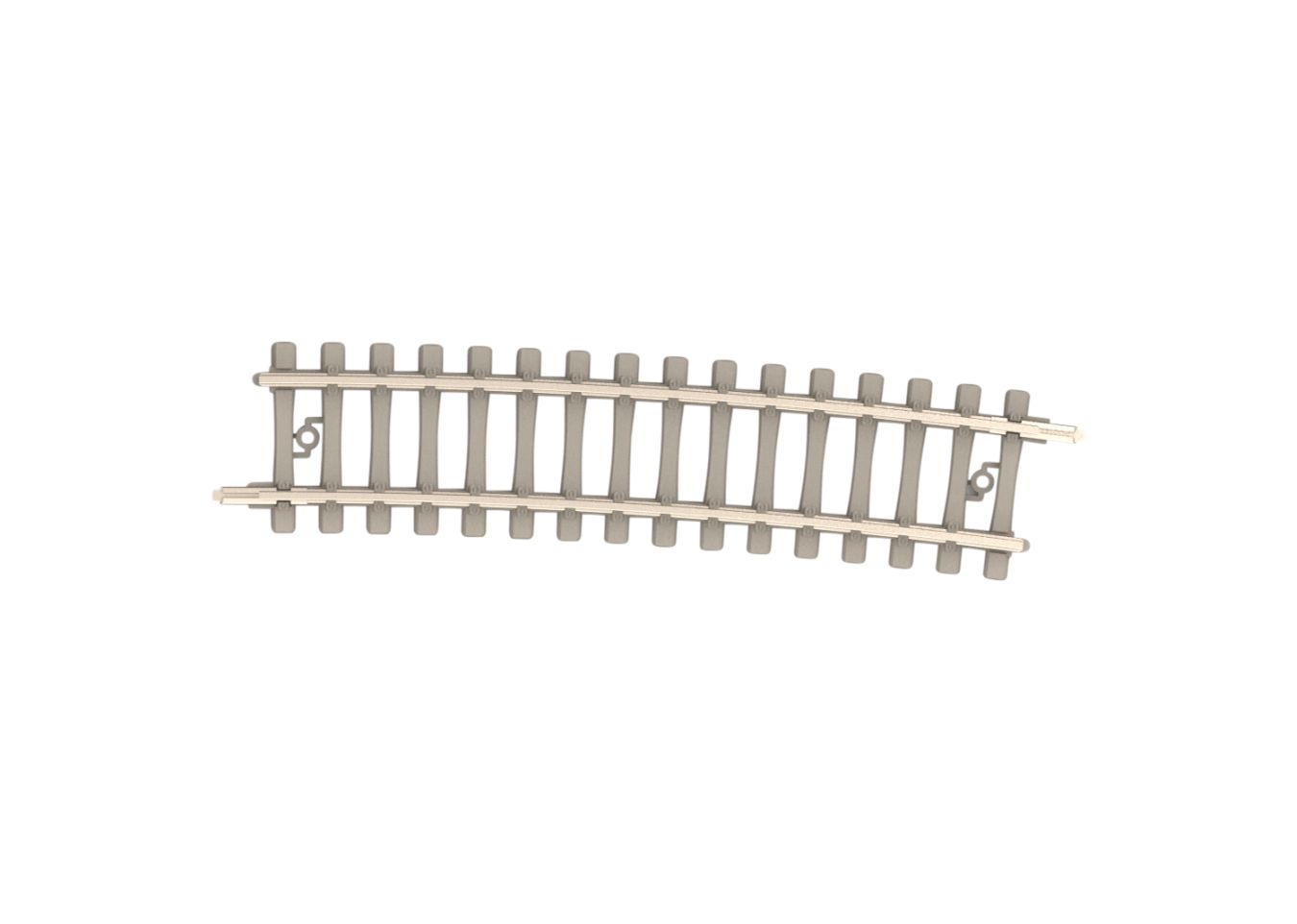 Gebogens Betongleis R5, 492,6mm, 7,5°