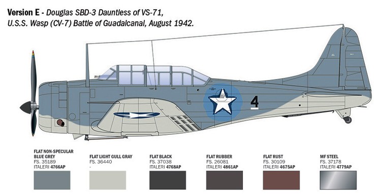1:48 USN Douglas SBD-3 Dauntless