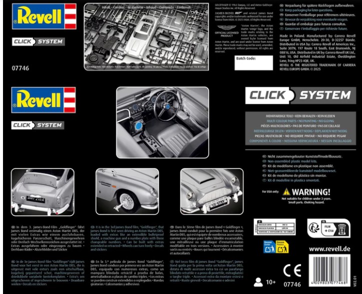 James Bond Aston Martin DB5 Click System