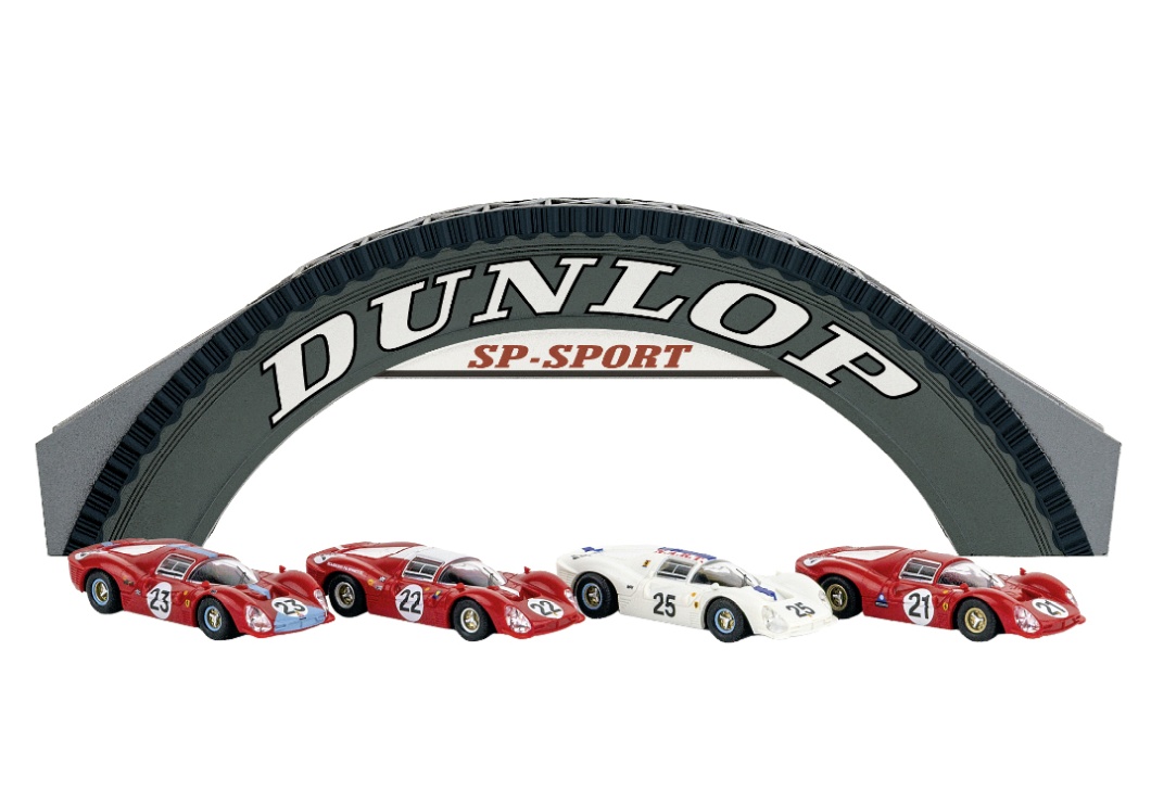 LeMans-Set 1967 mit 4 Ferrari 330 P3/412