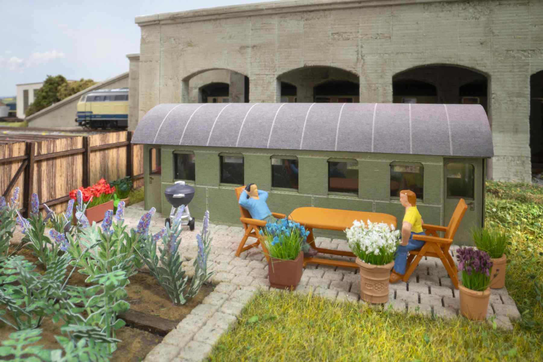 Gartenhaus, Bahnwaggon