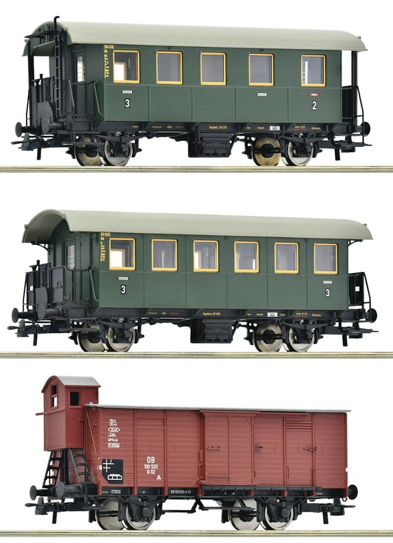 3-tlg. Set: Nebenbahnzug, DB, Ep.III