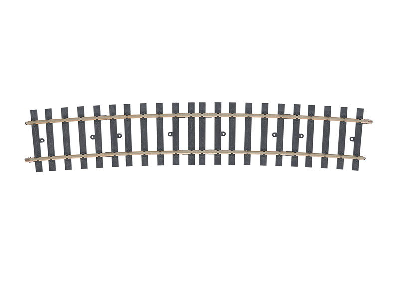 Gleisbogen R= 2.461 mm 10°. (H1079)