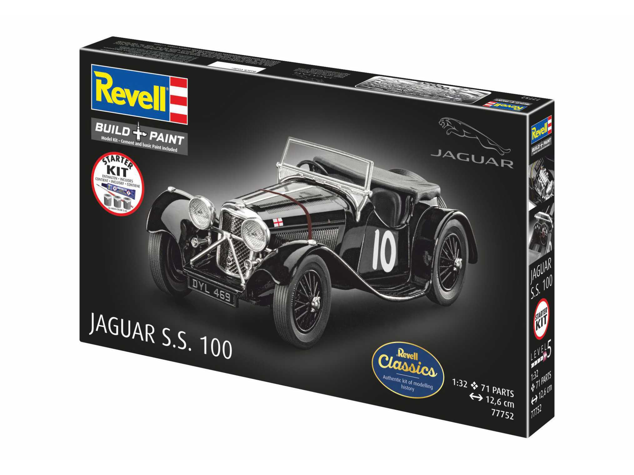 1:32-Starter Kit Jaguar SS 100