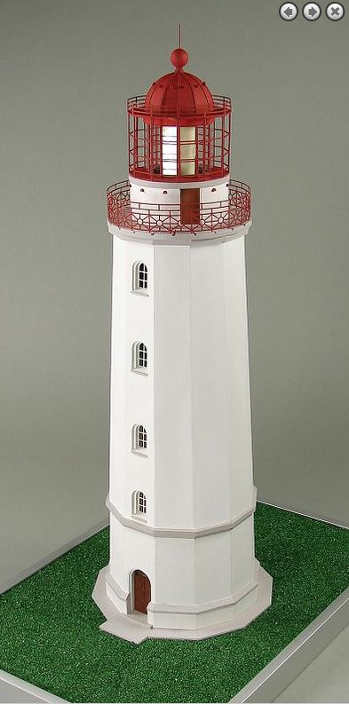 Leuchtturm Dornbusch Laser Kartonbausatz