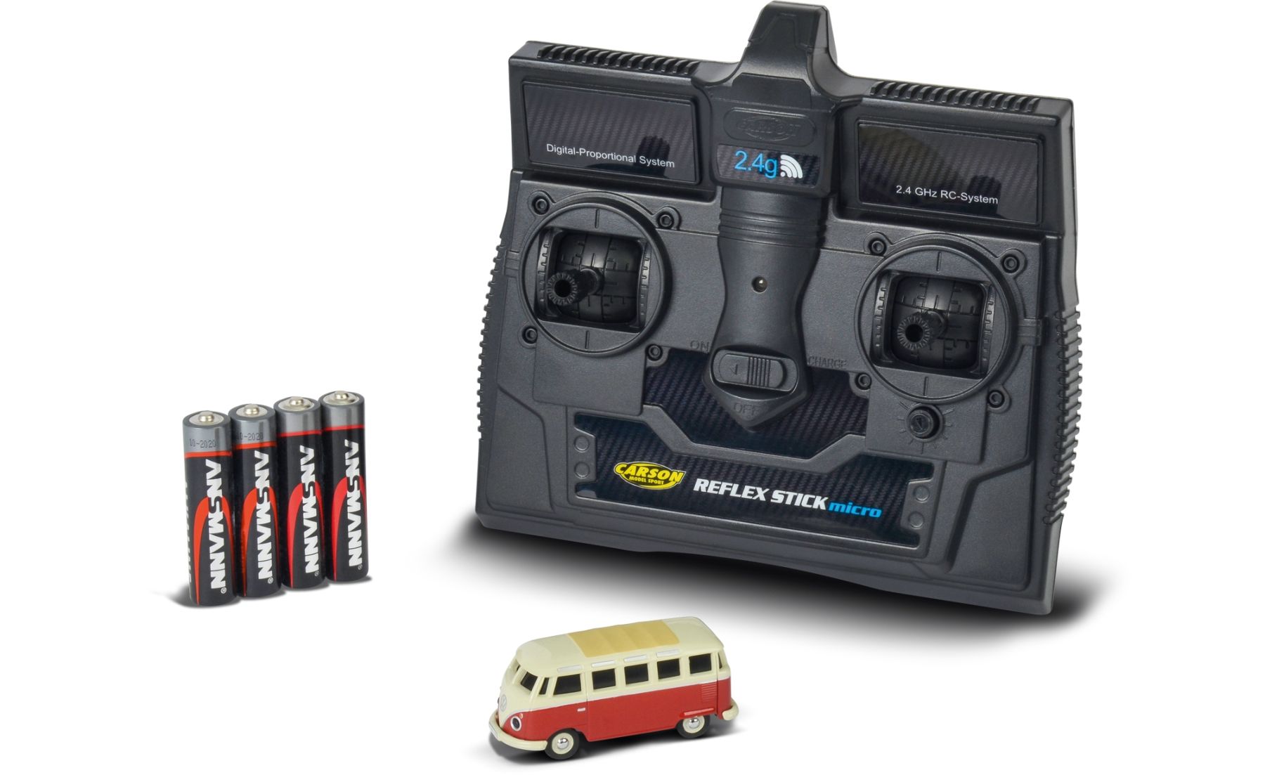 1:87-VW T1 Samba Bus, 2,4Gh, RC-Funk