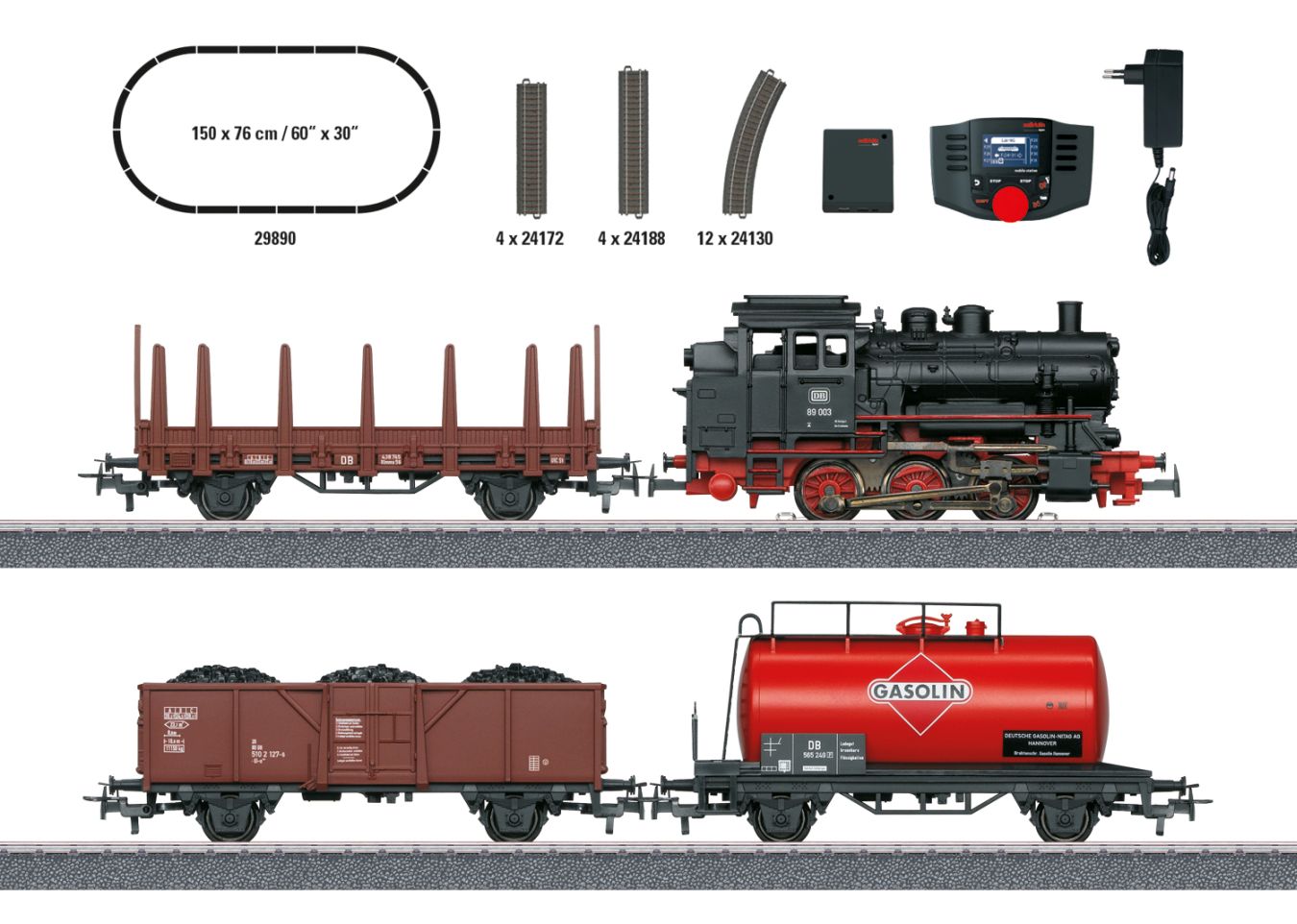 Digital-Startpackung, Güterzug mit BR 89