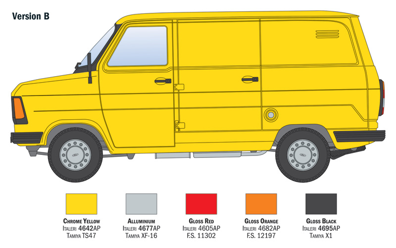1:24 Ford Transit Italeri