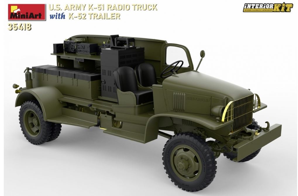 1:35 US Funkwagen K-51 mit Anhänger K-52