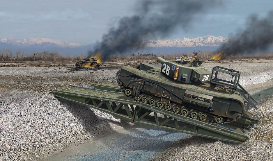 1:76-Model Set Churchill A.V.R.E.