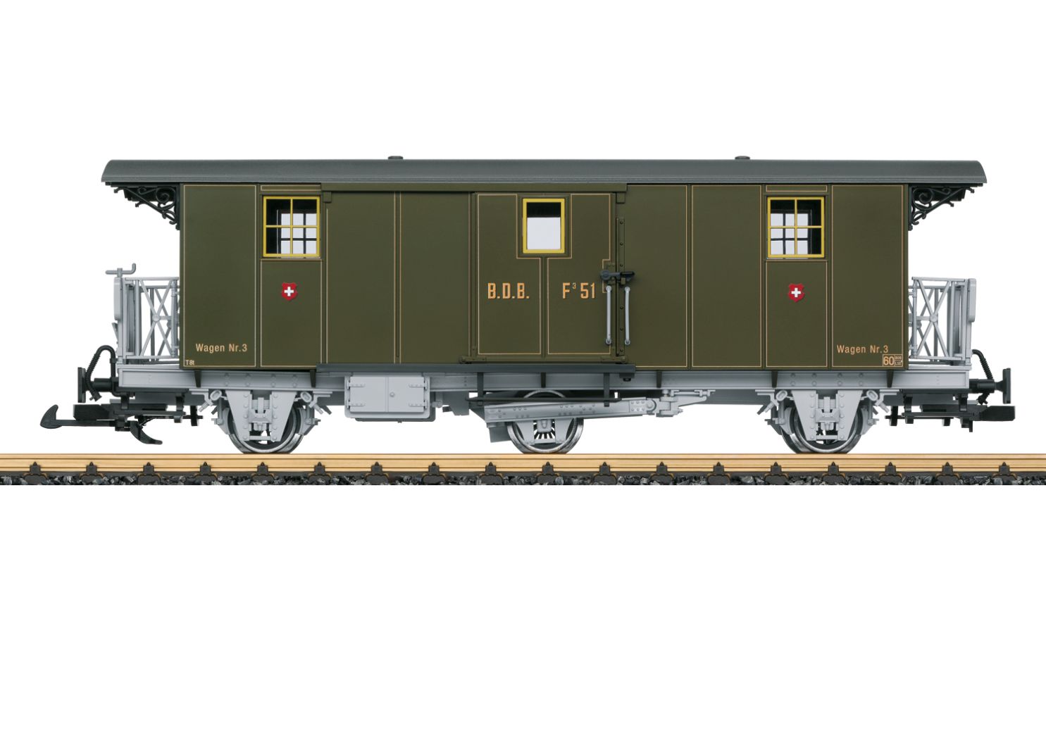 BDB Gepäckwagen F 51, Ep.VI