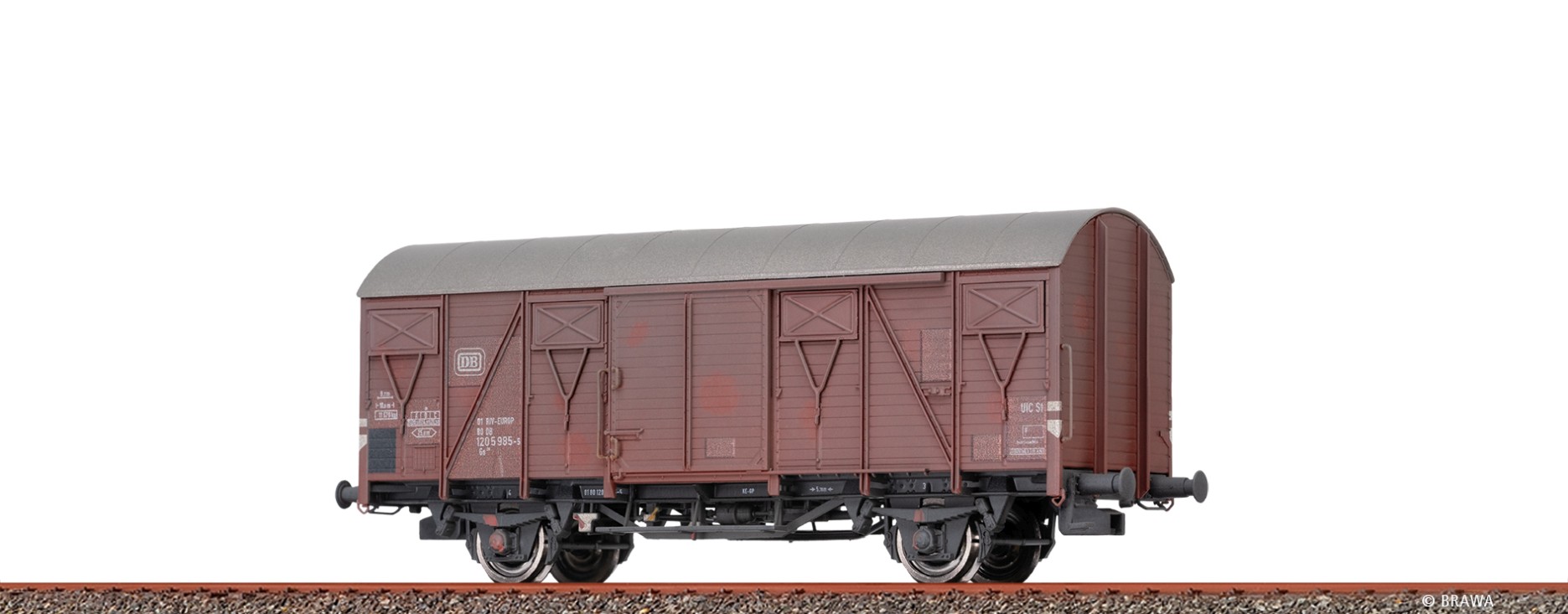H0-Güterwagen Gs 210 DB Ep.IV patiniert