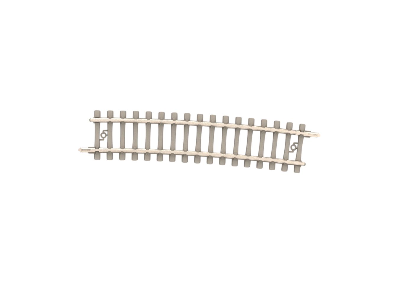 Gebogens Betongleis R6, 526,2mm, 7,5°