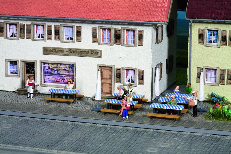 H0-Biergarten-Zubehör