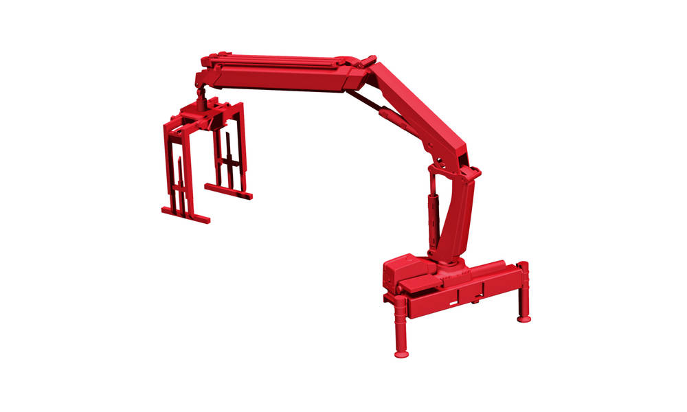 Hiab X-HIPRO 232 E-3 mit Palettengabel