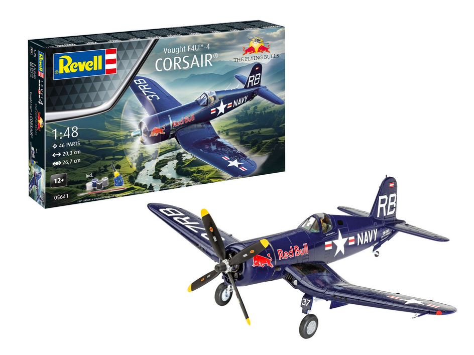 1:48-Geschenkset Flying Bulls F4U-4