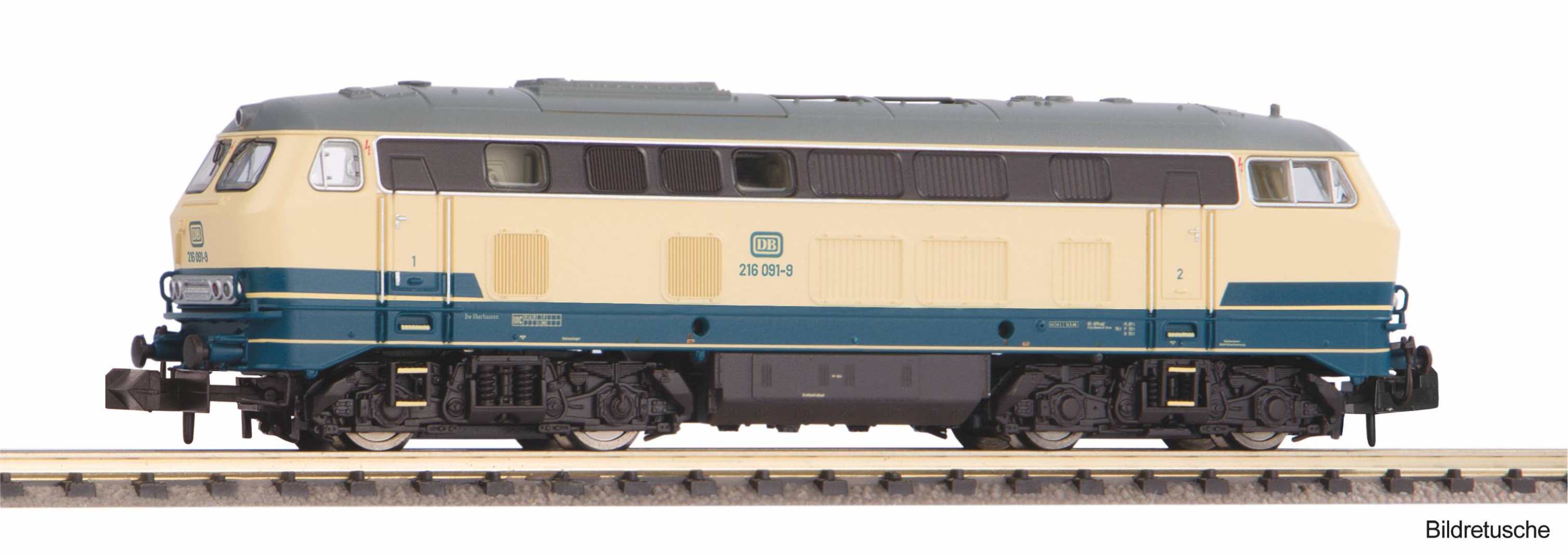 N-Sound-Diesellok BR 216 blau beige DB