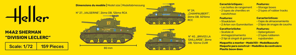STARTER KIT M4A2 Sherman, Leclerc