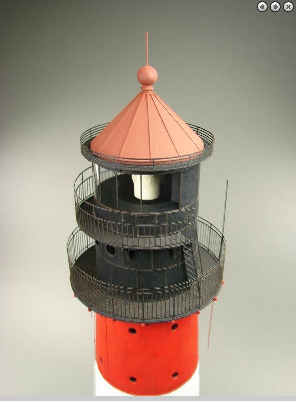 Leuchtturm Westerheversand-Kartonbausatz