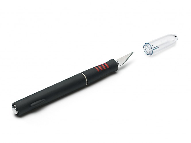 Scalpel mit 5 Ersatzklingen