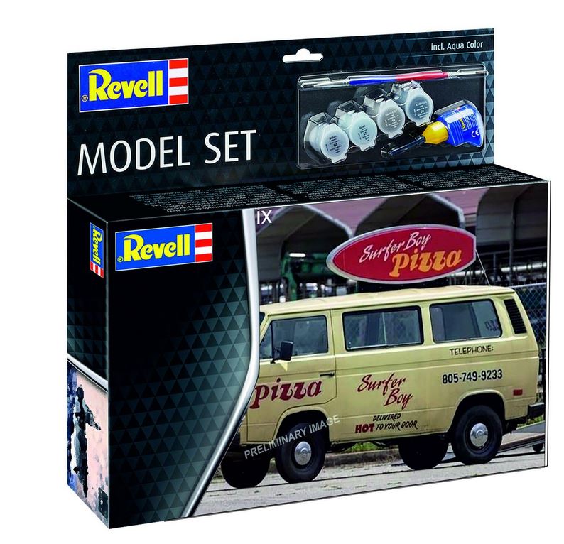 1:25-Model Set VW T3 Bus, Surfer Boy