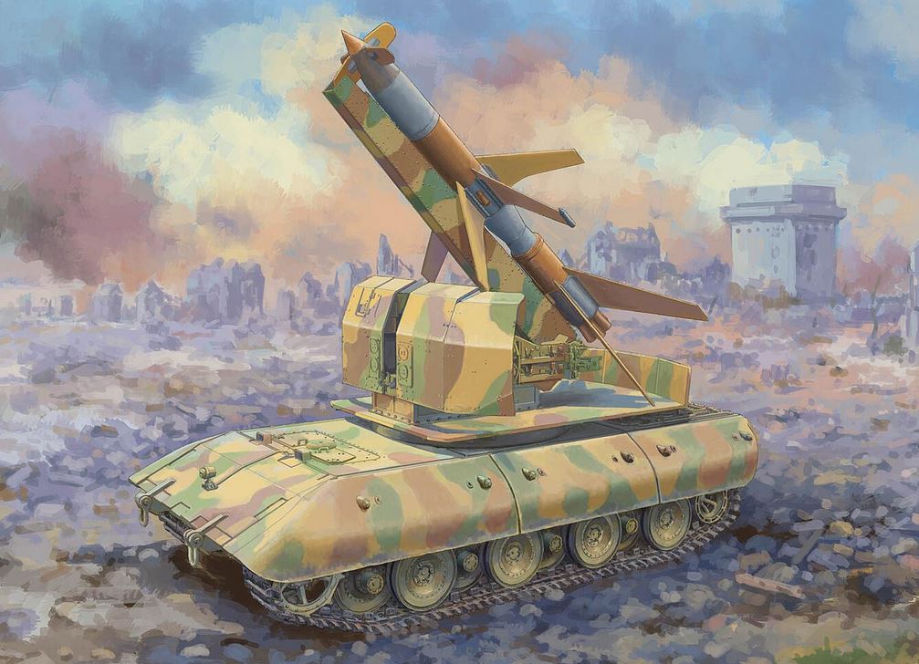 1/35 Flakpanzer E100 mit Rheintochter I