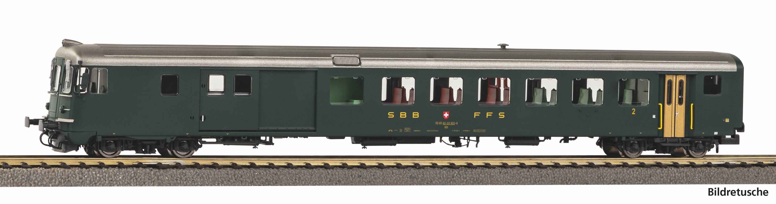 N-Steuerwagen Bdt 902-8, grün, Ep.III