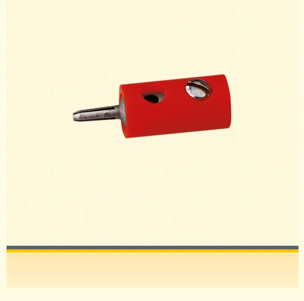 10 Querlochstecker, 2,5 mm, rot