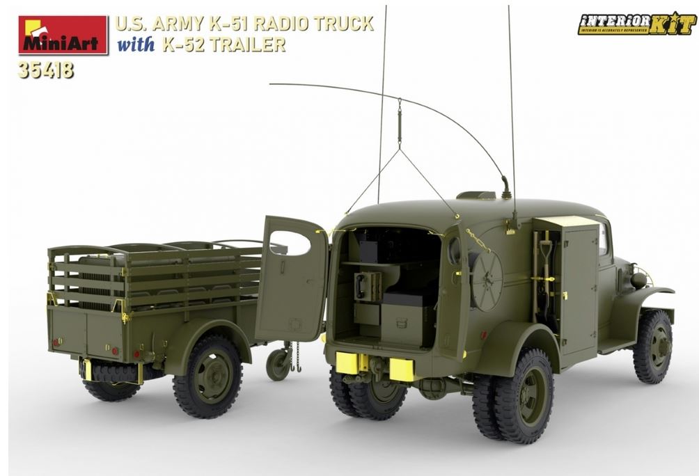1:35 US Funkwagen K-51 mit Anhänger K-52