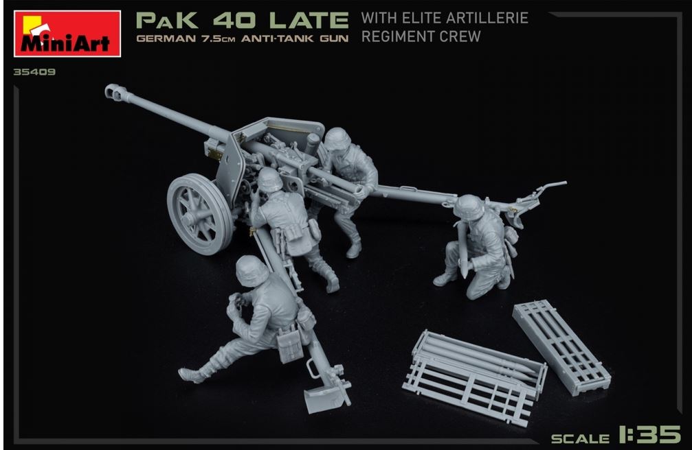 1:35 Deutsche 7,5cm PaK 40 mit Crew (4)