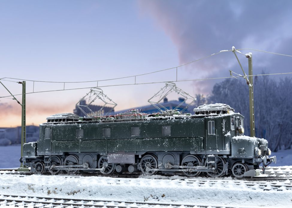 E-Lok Ce 6/8 I Köfferli verschneit, SBB
