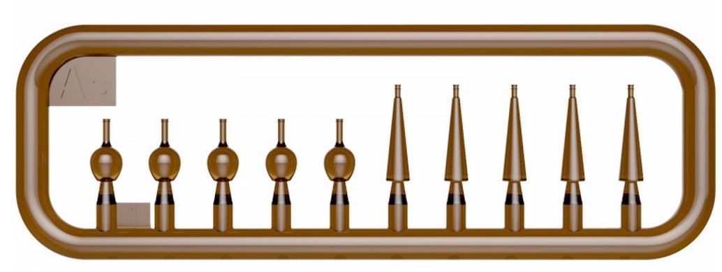1:35 Geschirr- und Gläser-Set